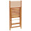 Berkfield Folding Garden Chairs 4 pcs Beige Fabric and Solid Wood 7