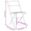 Berkfield Folding Garden Chairs 4 pcs Beige Fabric and Solid Wood 10