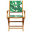 Berkfield Folding Garden Chairs 6 pcs Green Fabric and Solid Wood 4