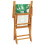 Berkfield Folding Garden Chairs 6 pcs Green Fabric and Solid Wood 7