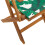 Berkfield Folding Garden Chairs 6 pcs Green Fabric and Solid Wood 8