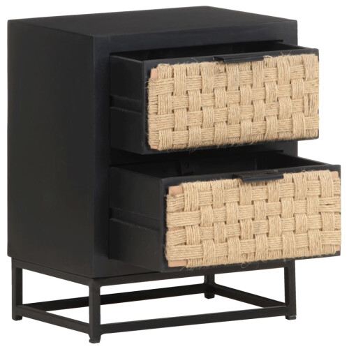 Berkfield Bedside Cabinet 40x30x50 cm Solid Mango Wood 2