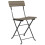 Berkfield 3 Piece Folding Bistro Set Grey Poly Rattan 4