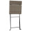 Berkfield 3 Piece Folding Bistro Set Grey Poly Rattan 6