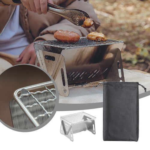 capino Portable BBQ Grill Foldable Charcoal Grill Compatible with