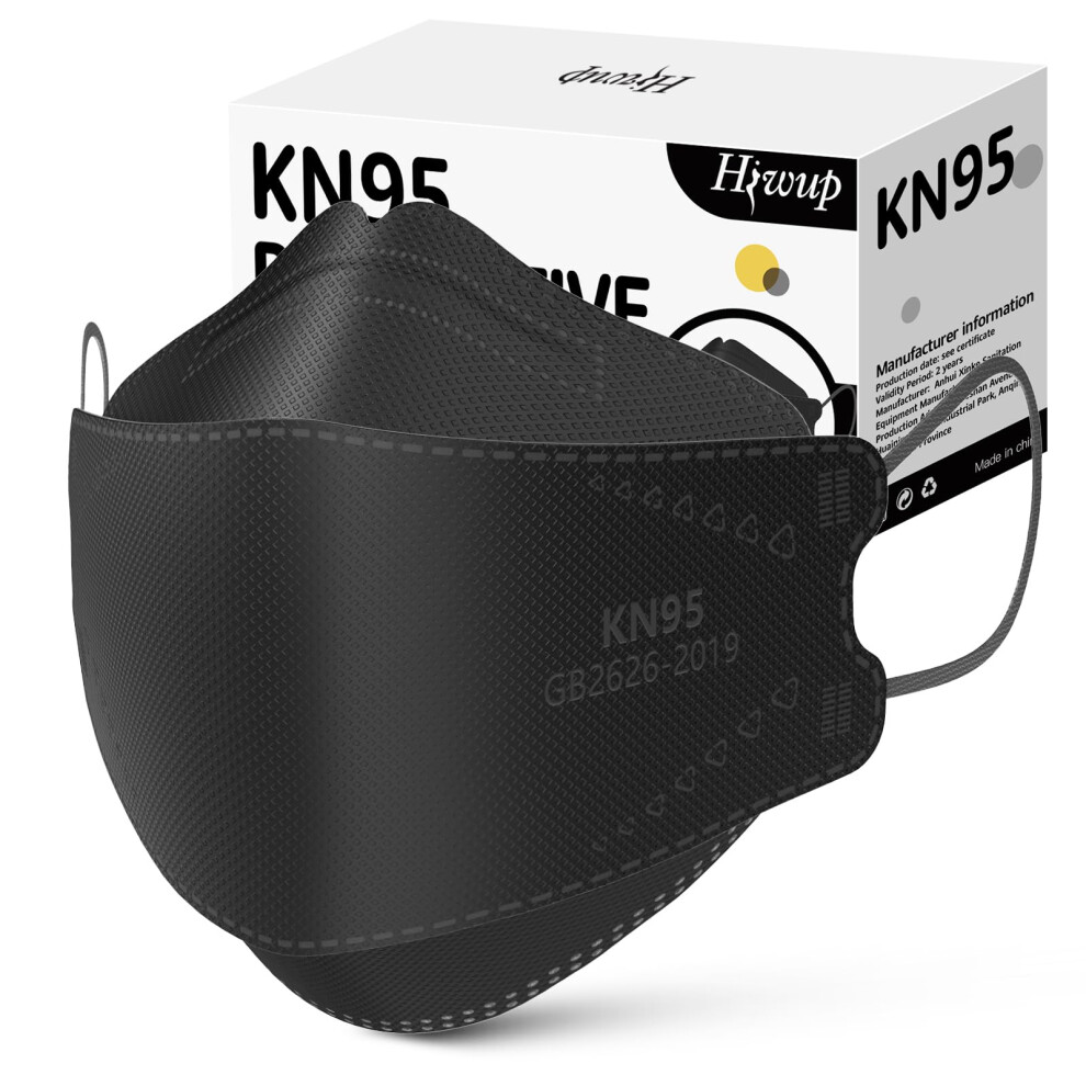 Kn95 Face Masks 50 Pack, Fourlayer Filtration Disposable Kn95 Mask With 3D Fit, Multicolor 9351714797160