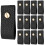 12 Pack Black Leather Cabinet Knobs and Drawer Pulls, Modern Leather Design with Soft Grip, Easy SingleHole Install 1