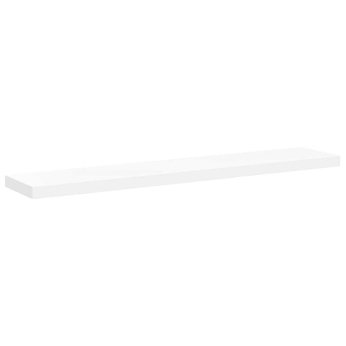 Berkfield Floating Wall Shelf White 120x23.5x3.8 cm MDF 1