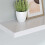 Berkfield Floating Wall Shelf White 120x23.5x3.8 cm MDF 4
