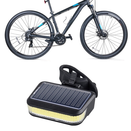Solar Bicycle Rear Light USB Charging Waterproof 1pc