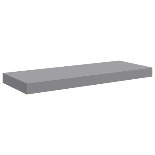 Berkfield Floating Wall Shelf Grey 60x23.5x3.8 cm MDF 1