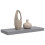 Berkfield Floating Wall Shelf Grey 60x23.5x3.8 cm MDF 5