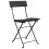 Berkfield 3 Piece Folding Bistro Set Black Poly Rattan 4