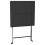 Berkfield 3 Piece Folding Bistro Set Black Poly Rattan 7
