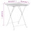 Berkfield 3 Piece Folding Bistro Set Black Poly Rattan 11