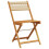 Berkfield Folding Garden Chairs 4 pcs Beige Solid Wood Acacia 3
