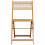 Berkfield Folding Garden Chairs 4 pcs Beige Solid Wood Acacia 4