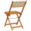 Berkfield Folding Garden Chairs 4 pcs Beige Solid Wood Acacia 6