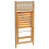 Berkfield Folding Garden Chairs 4 pcs Beige Solid Wood Acacia 7