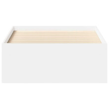 Berkfield Bed Frame without Mattress White 75x190 cm Small Single Small Single