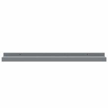 Berkfield Picture Frame Ledge Shelves 2 pcs Grey 60x9x3 cm MDF