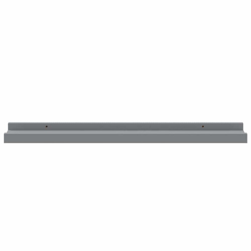 Berkfield Picture Frame Ledge Shelves 2 pcs Grey 60x9x3 cm MDF