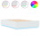 Berkfield Bed Frame with LED without Mattress White 150x200 cm King Size 2