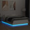 Berkfield Bed Frame with LED without Mattress White 150x200 cm King Size 4