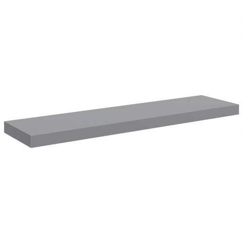 Berkfield Floating Wall Shelf Grey 90x23.5x3.8 cm MDF 1