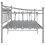 Berkfield Sofa Bed Frame without Mattress Grey Metal 90x200 cm 7