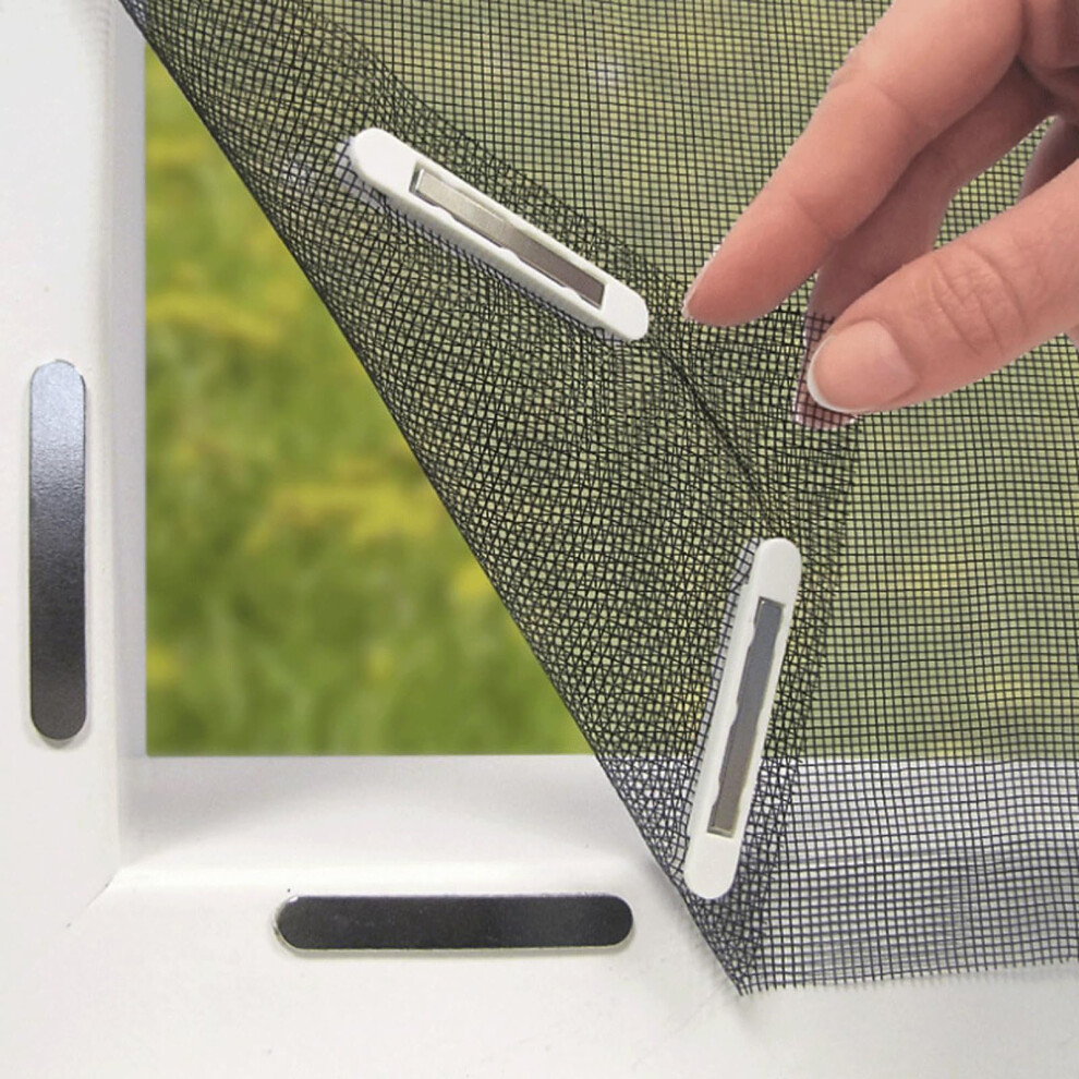 Magnetic Window Screen 130X150cm With Magnetic Snap Installation, Fine Mesh Airflow, Diy Insect Proof For Home Windows 9045646590066