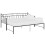 Berkfield Pull-out Sofa Bed Frame without Mattress Black Metal 90x200 cm 2