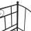 Berkfield Pull-out Sofa Bed Frame without Mattress Black Metal 90x200 cm 10