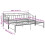 Berkfield Pull-out Sofa Bed Frame without Mattress Black Metal 90x200 cm 11