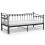 Berkfield Pull-out Sofa Bed Frame without Mattress Black Metal 90x200 cm 5