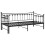 Berkfield Pull-out Sofa Bed Frame without Mattress Black Metal 90x200 cm 6