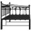 Berkfield Pull-out Sofa Bed Frame without Mattress Black Metal 90x200 cm 9