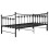 Berkfield Pull-out Sofa Bed Frame without Mattress Black Metal 90x200 cm 10