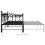 Berkfield Pull-out Sofa Bed Frame without Mattress Black Metal 90x200 cm 11