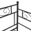 Berkfield Pull-out Sofa Bed Frame without Mattress Black Metal 90x200 cm 10