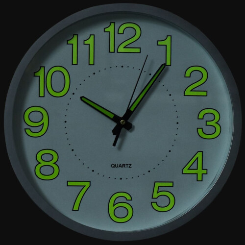 Berkfield Luminous Wall Clock White 30 cm 2