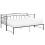 Berkfield Pull-out Sofa Bed Frame without Mattress Black Metal 90x200 cm 2