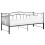 Berkfield Pull-out Sofa Bed Frame without Mattress Black Metal 90x200 cm 4