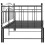 Berkfield Pull-out Sofa Bed Frame without Mattress Black Metal 90x200 cm 8