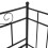 Berkfield Pull-out Sofa Bed Frame without Mattress Black Metal 90x200 cm 10