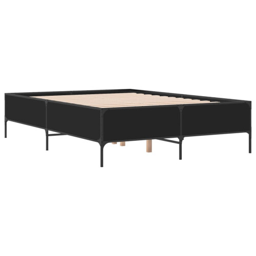 Berkfield Bed Frame without Mattress Black 120x190 cm Small Double 2