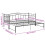 Berkfield Pull-out Sofa Bed Frame without Mattress Black Metal 90x200 cm 11