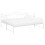 Berkfield Pull-out Sofa Bed Frame without Mattress White Metal 90x200 cm 2
