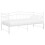 Berkfield Pull-out Sofa Bed Frame without Mattress White Metal 90x200 cm 4