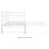 Berkfield Pull-out Sofa Bed Frame without Mattress White Metal 90x200 cm 5